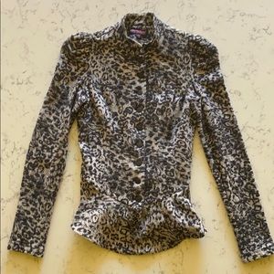 BETSEY JOHNSON leopard print jacket